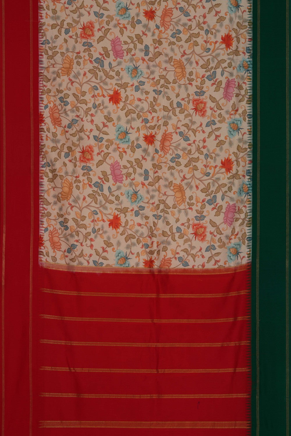 South Silk Floral Printed Saree