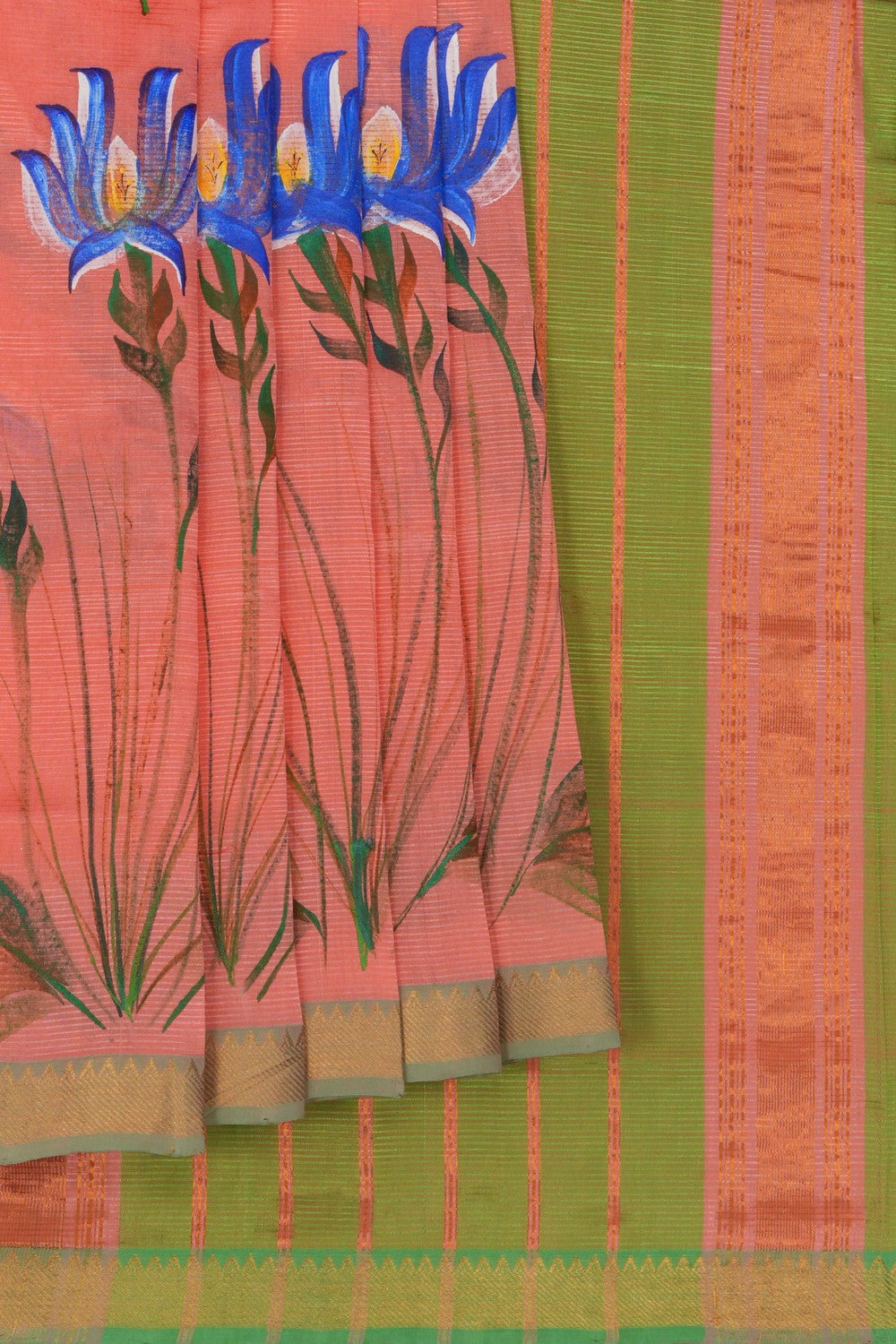 Image of Floral Painted Saree
