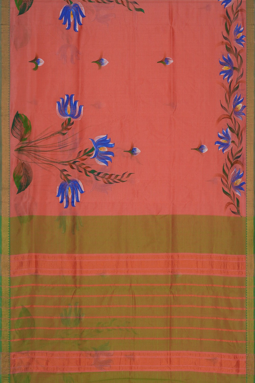 Image of Floral Painted Saree
