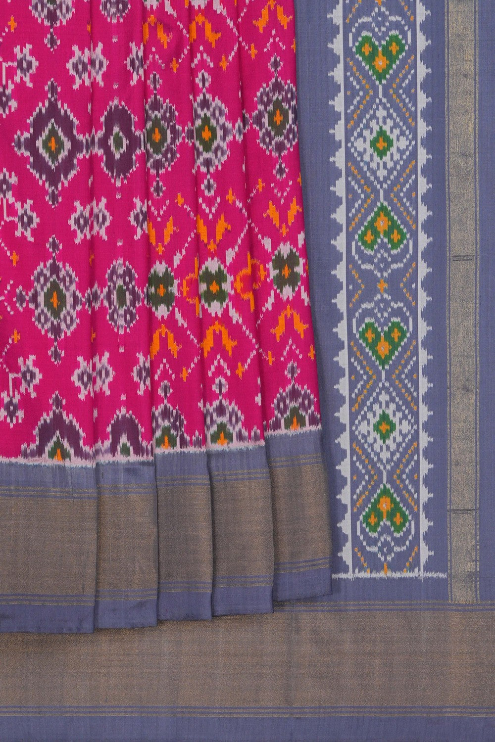 Image of Pochampally Ikat Silk Saree