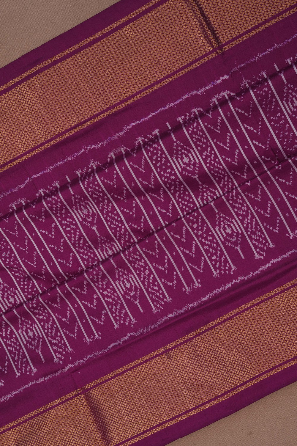 Image of Pochampally Ikat Silk Saree