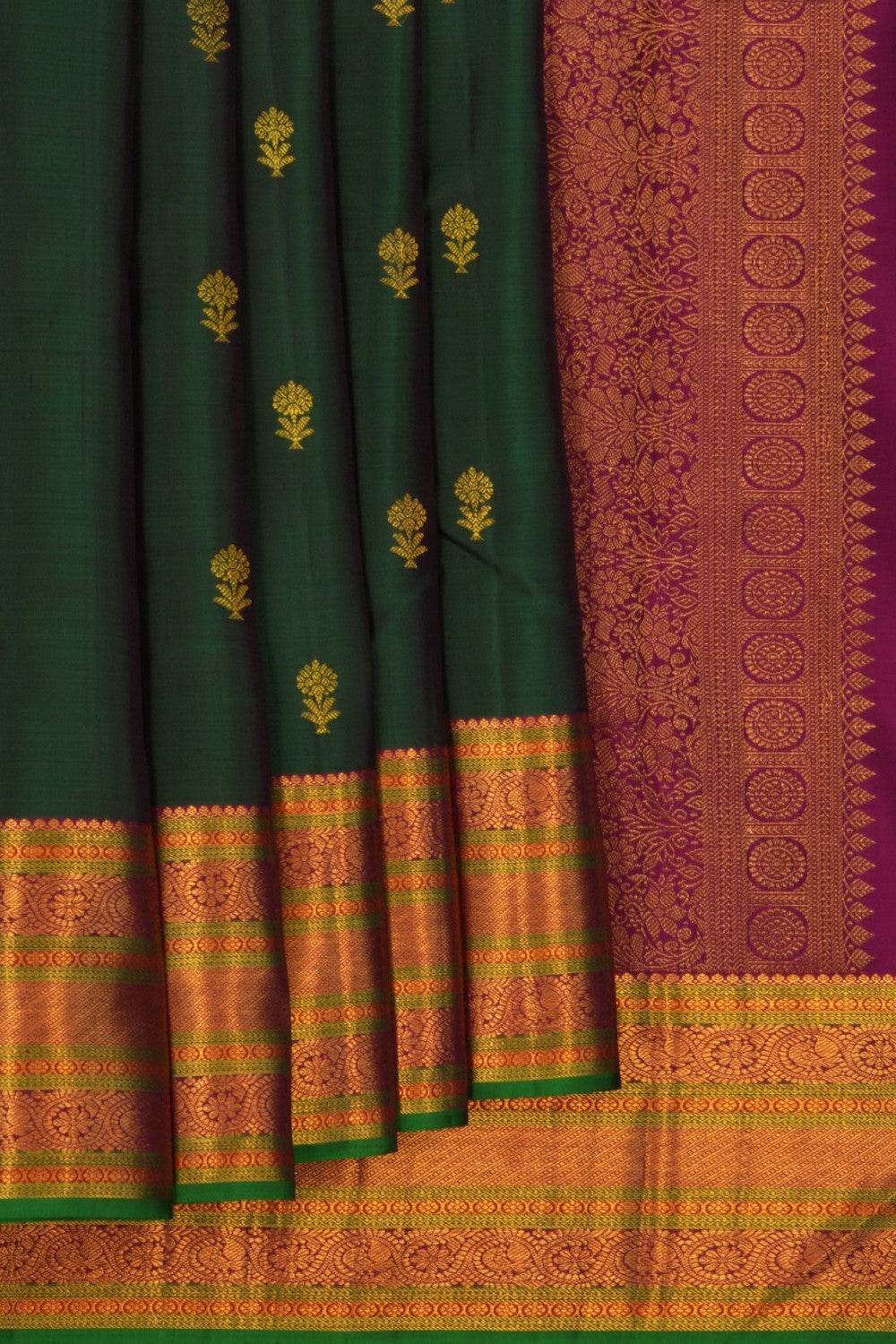 Arani Silk Green Saree