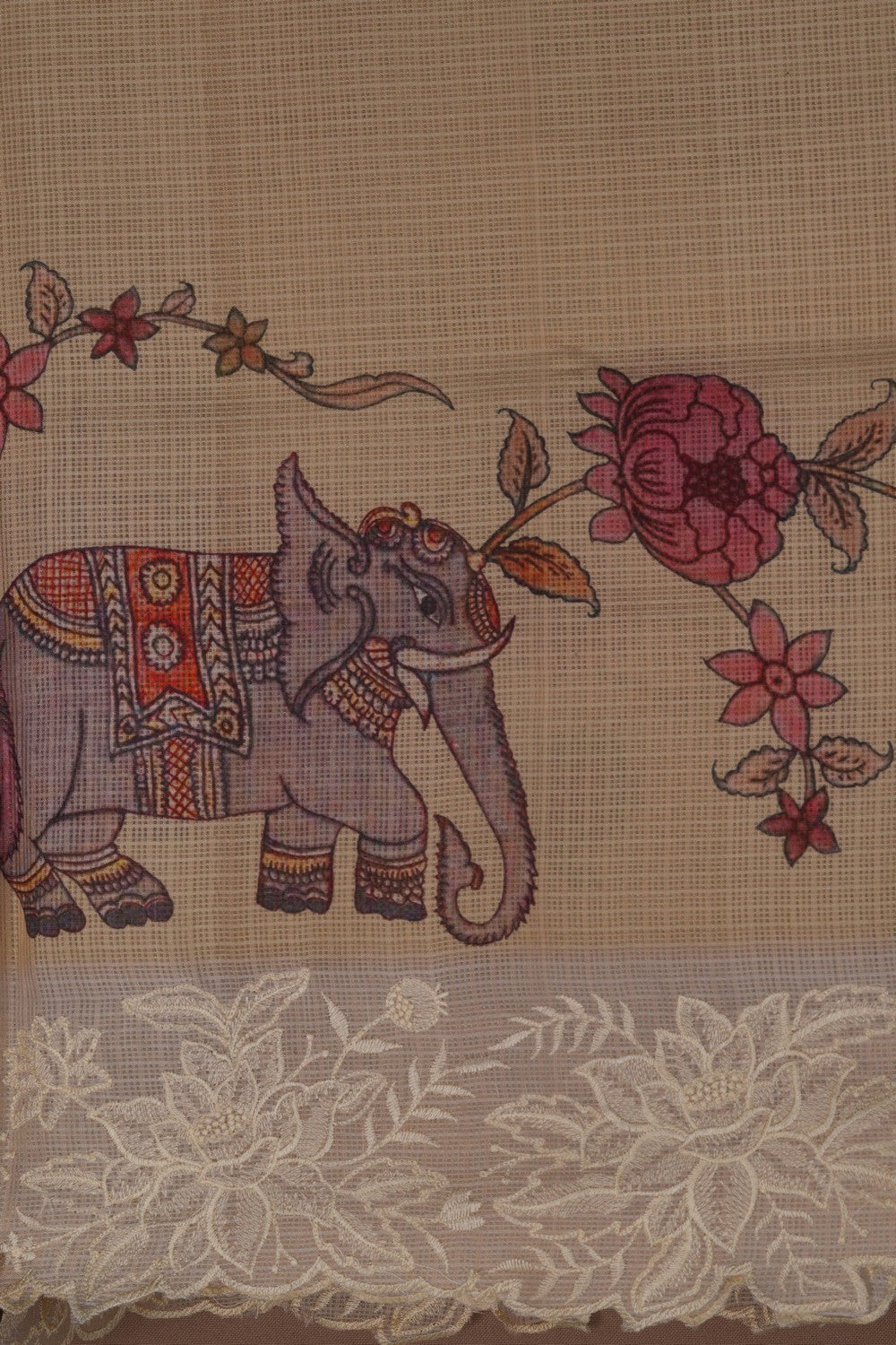 Image of Kota Pale Yellow Saree