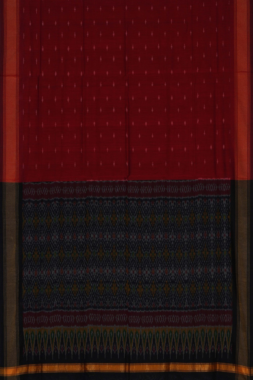 Pochampally Ikat Unstitched Suit With Dupatta (3 Pcs Set)