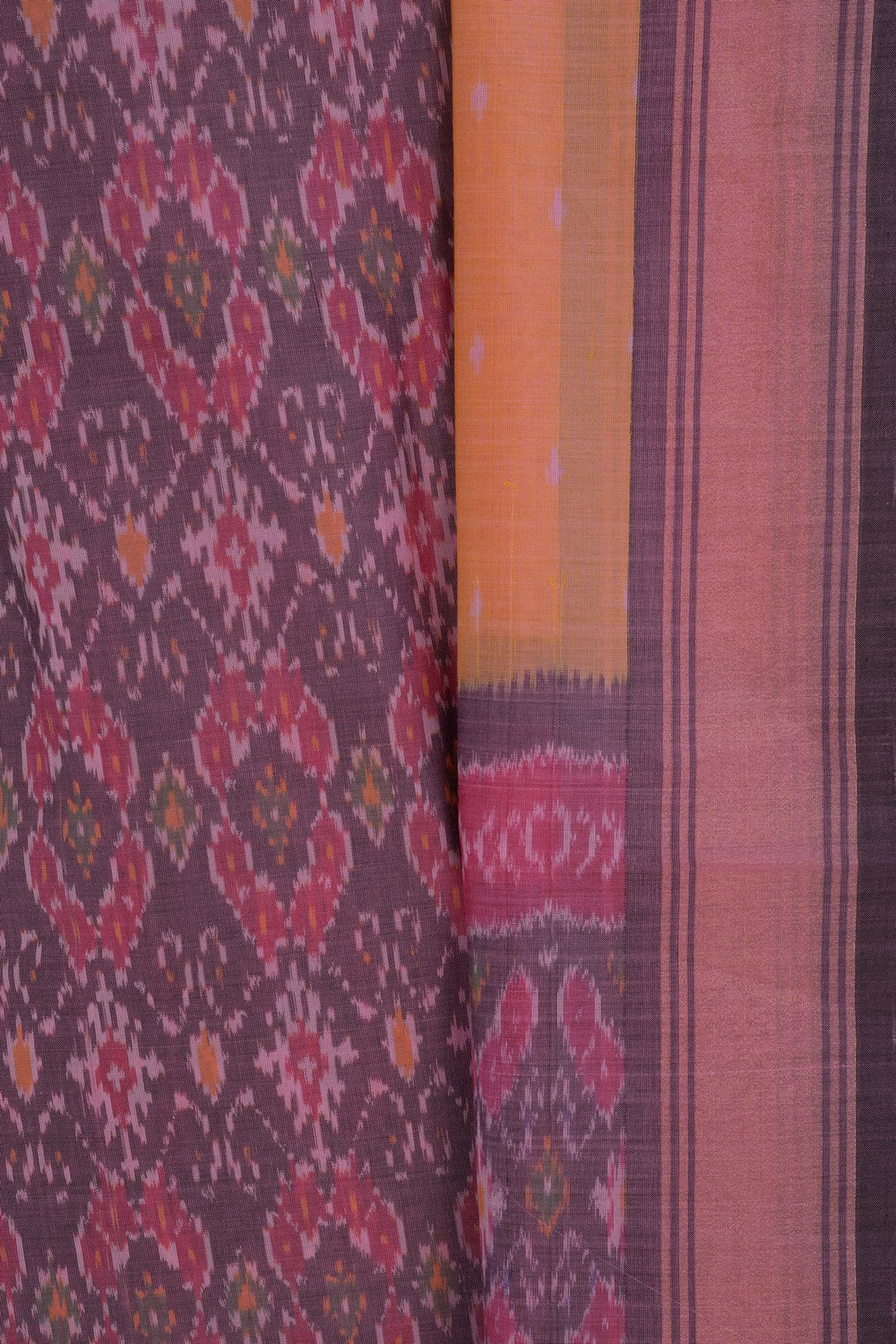 Pochampally Ikat Unstitched Suit With Dupatta (3 Pcs Set)