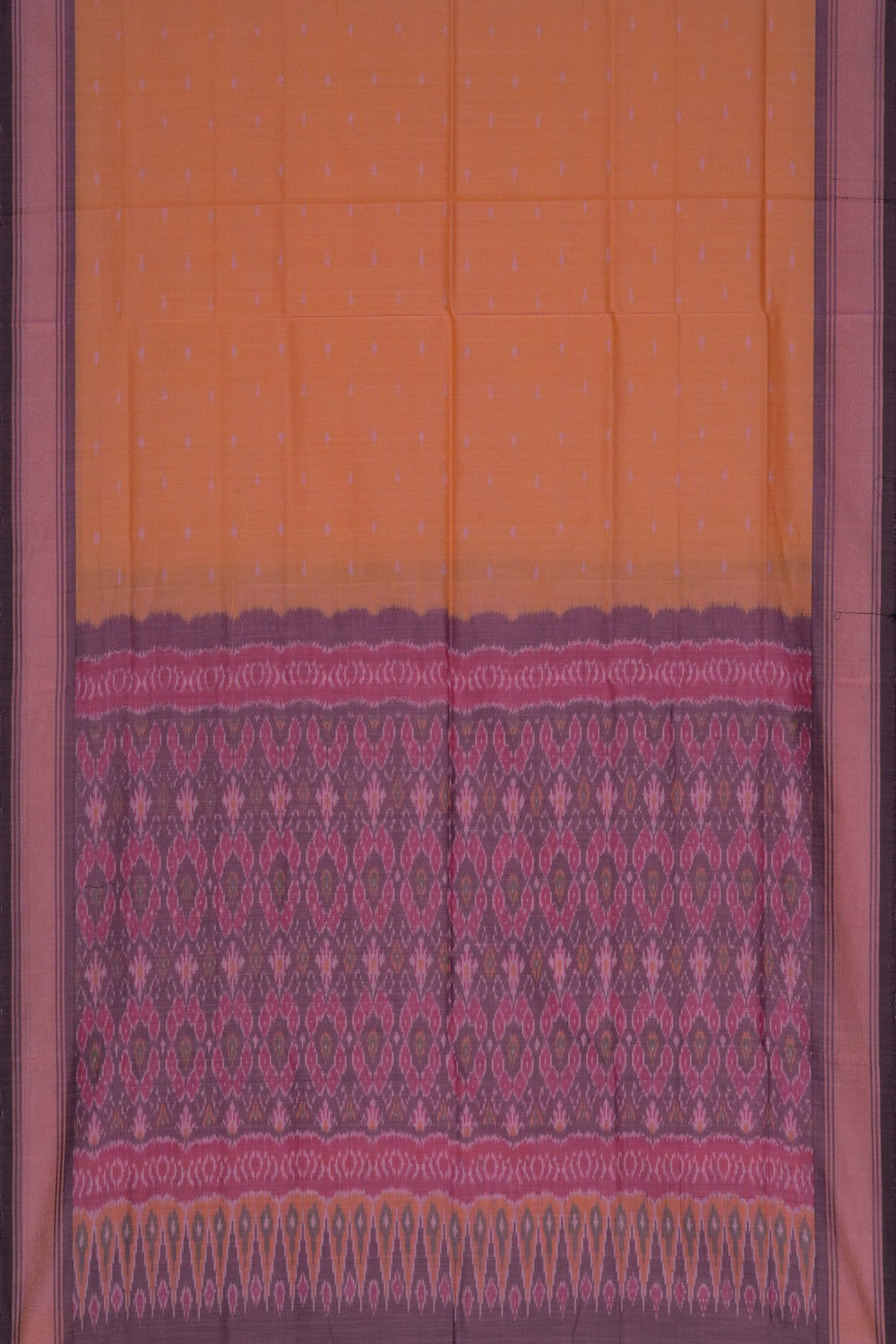 Image of Pochampally Ikat Unstitched Suit With Dupatta (3 Pcs Set)