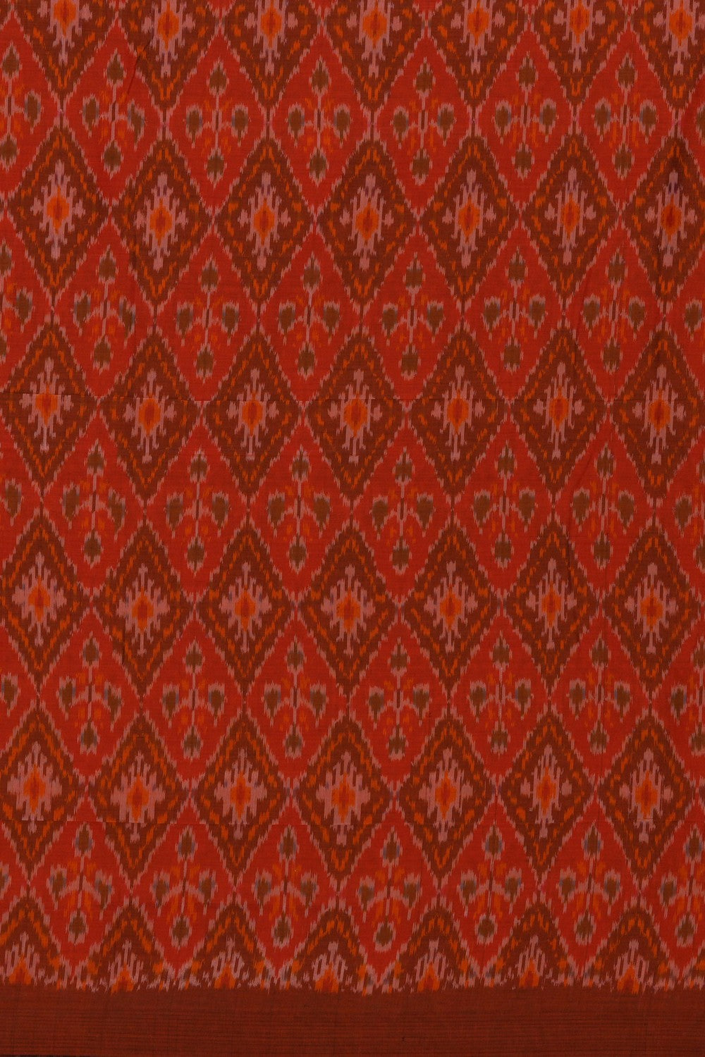 Image of Pochampally Ikat Unstitched Suit With Dupatta (3 Pcs Set)