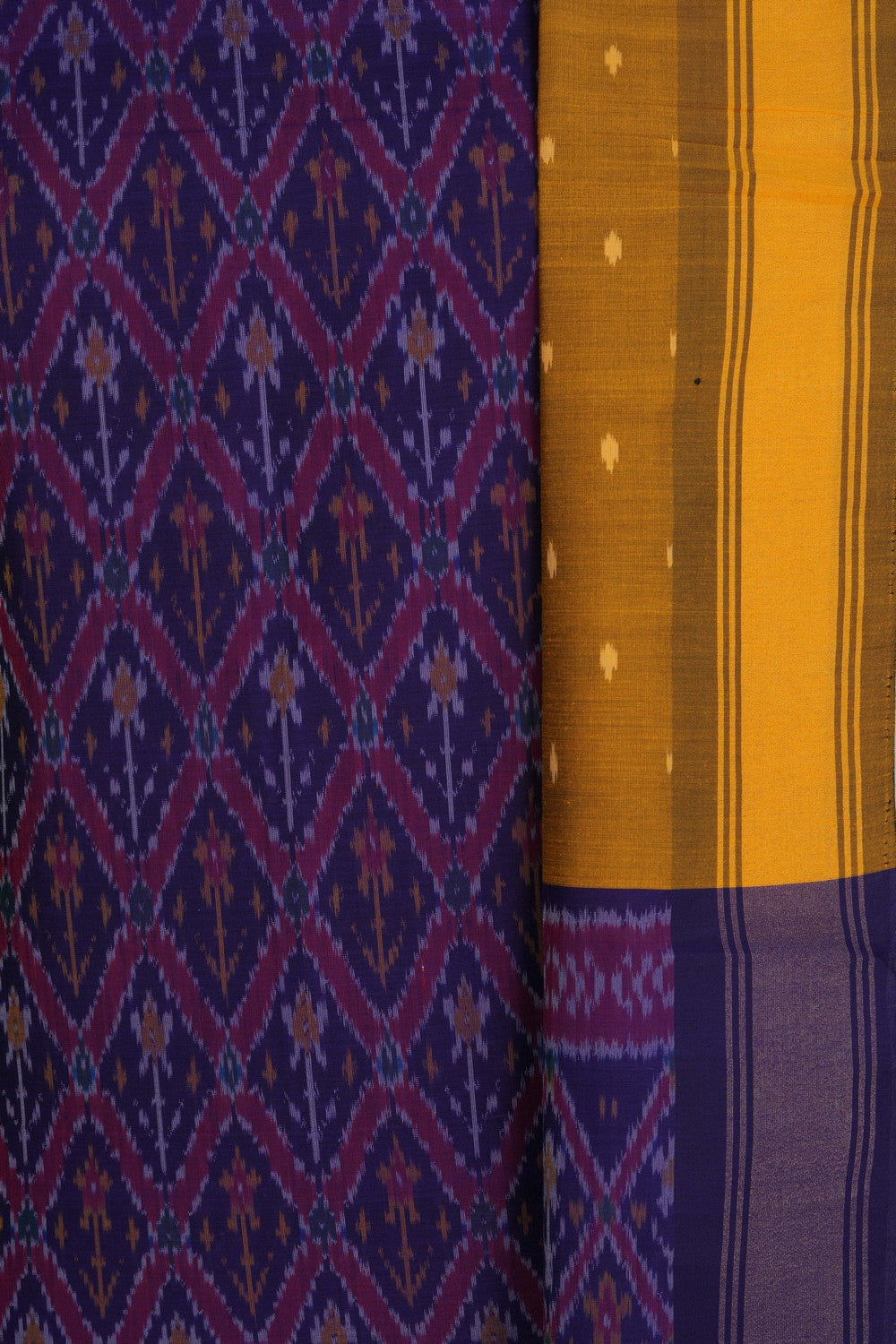 Pochampally Ikat Unstitched Suit With Dupatta (3 Pcs Set)