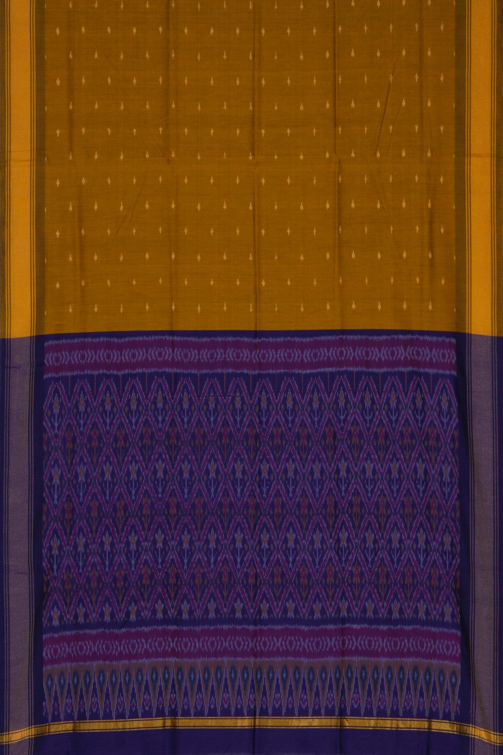 Image of Pochampally Ikat Unstitched Suit With Dupatta (3 Pcs Set)