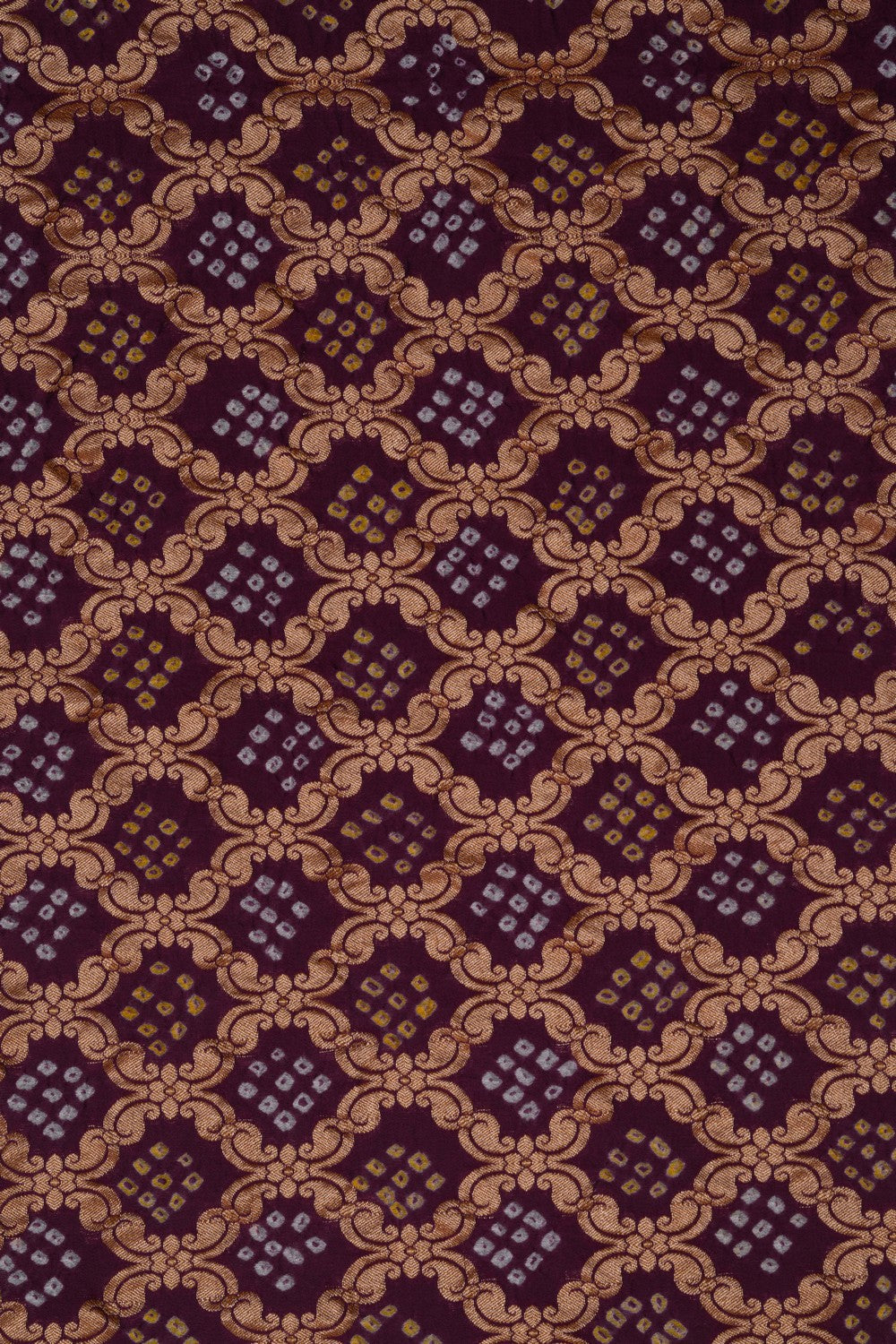 Banarasi-Chiffon Bandhani Brocade Saree