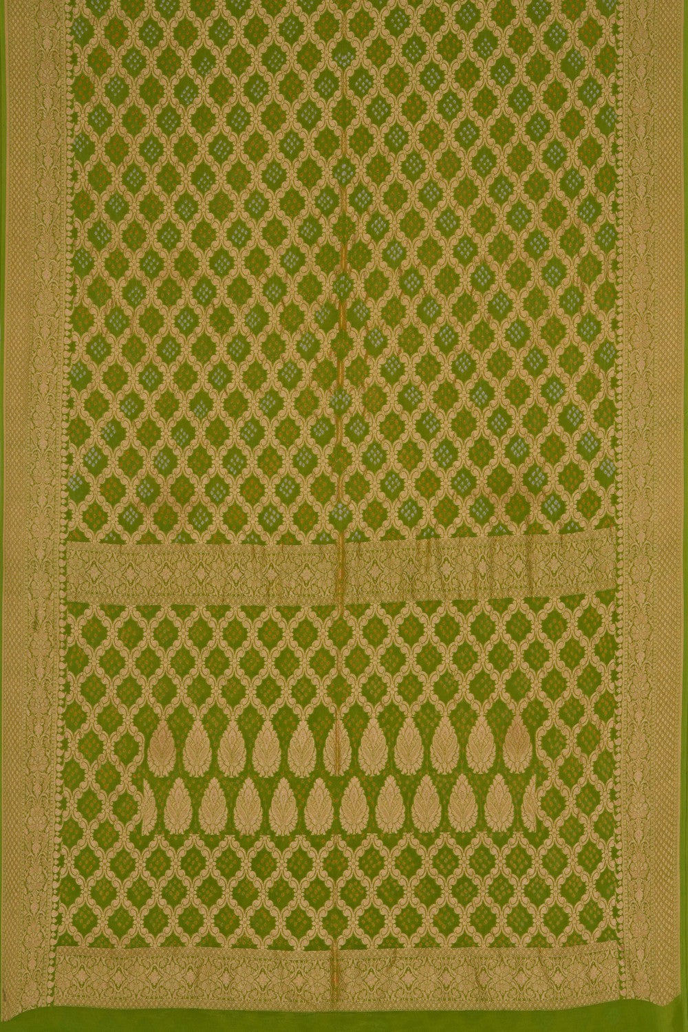 Banarasi-Chiffon Bandhani Brocade Saree