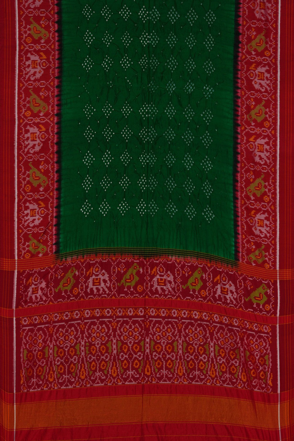A Bandhani Saree Inspired By Ikat Patola