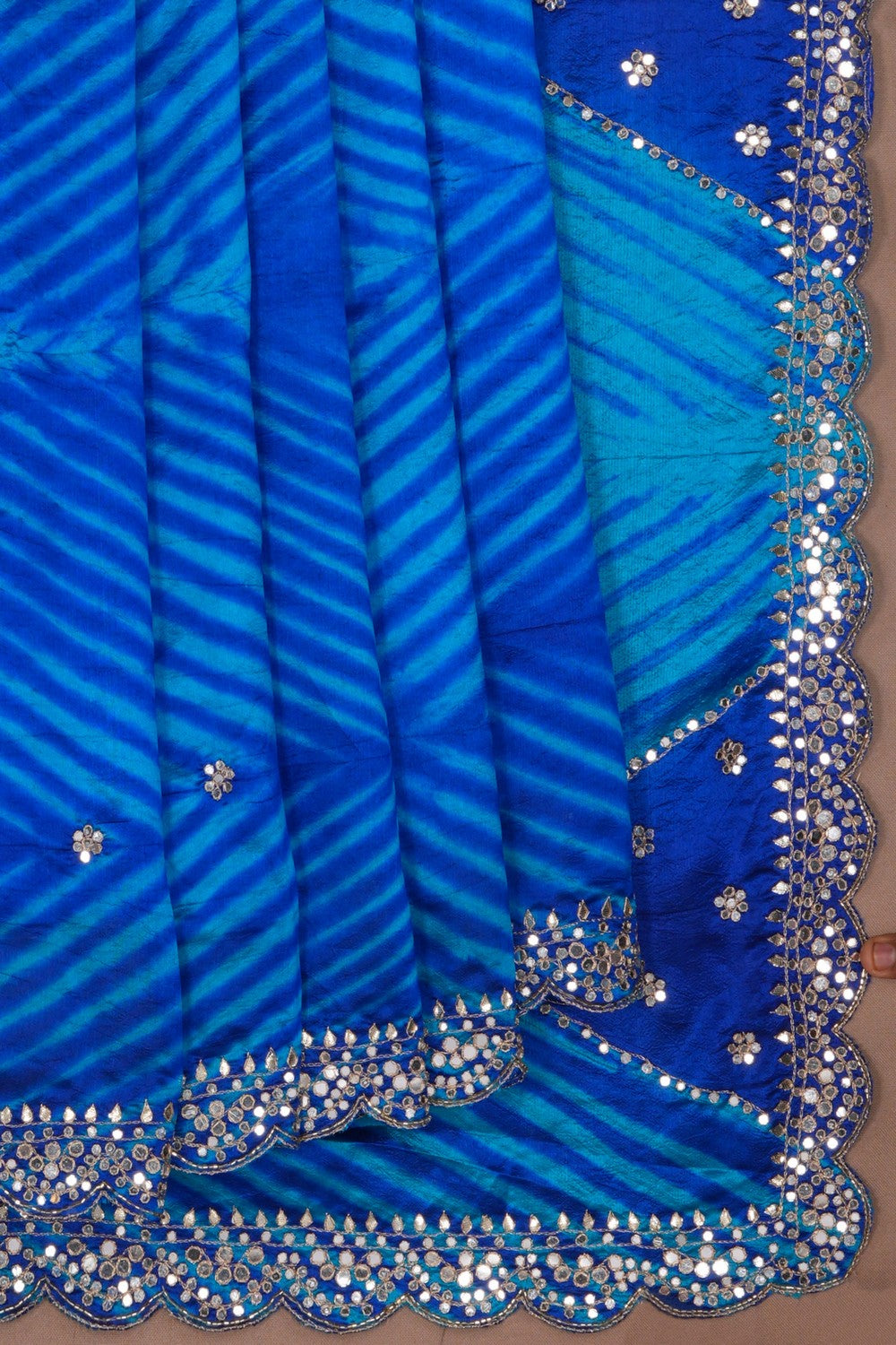 Image of A Beautiful Silk Embroidery Saree