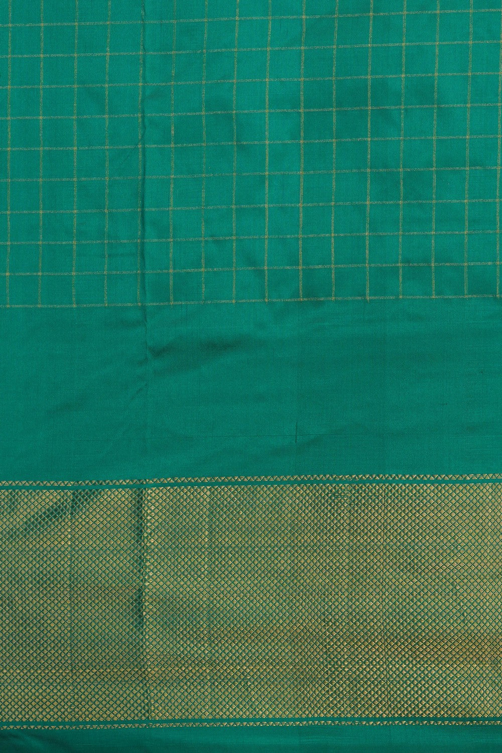 Image of Pochampally-Silk Pavada Unstitched Set
