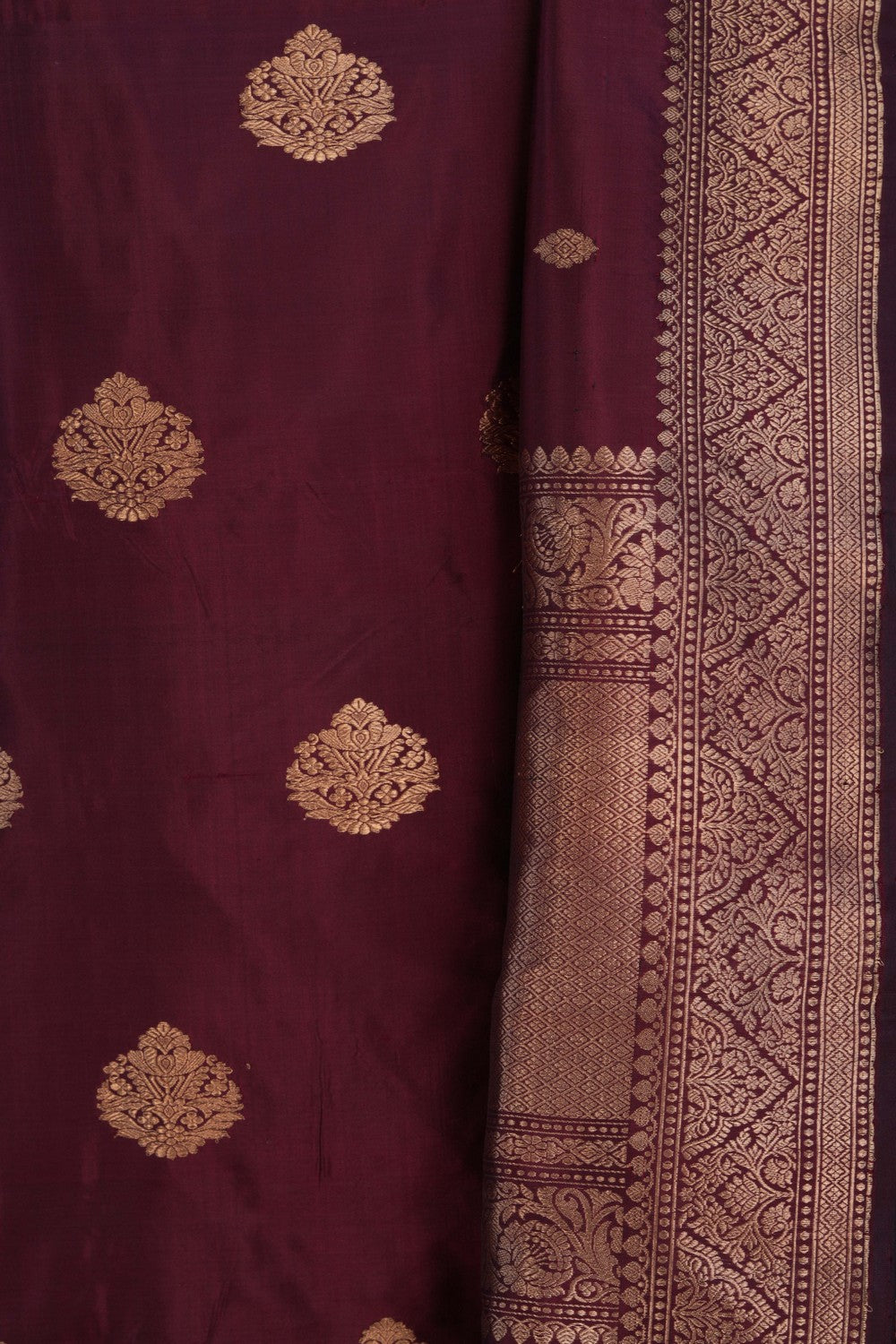 Image of Banarasi Katan Silk Unstitched Suit (3 Pcs Set)