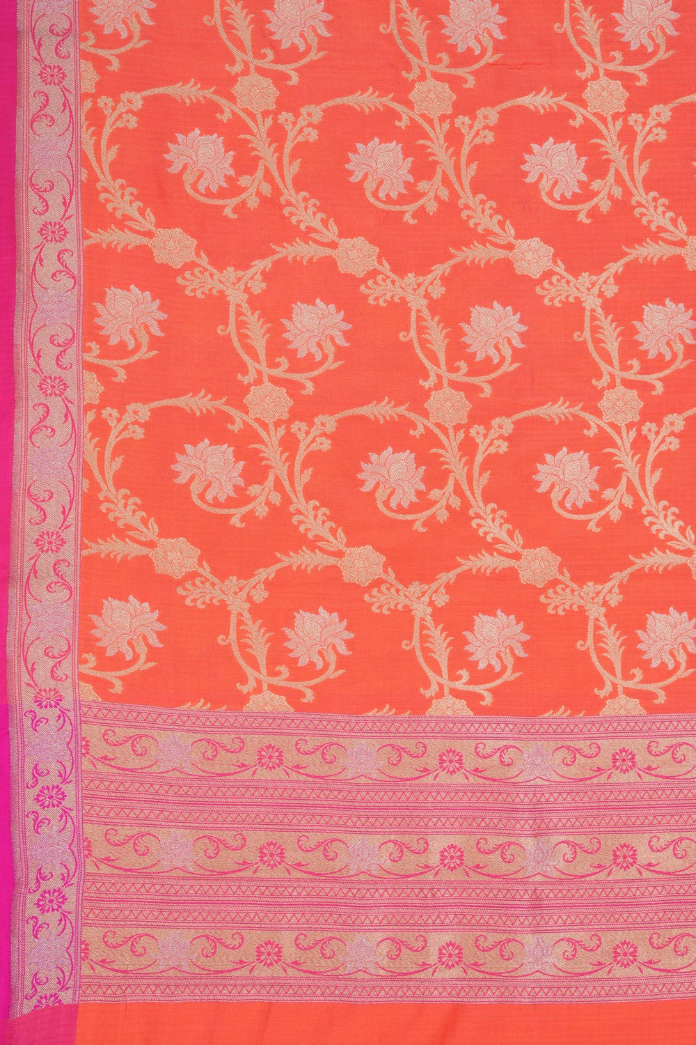 Image of Banarasi Silk Pink Dupatta