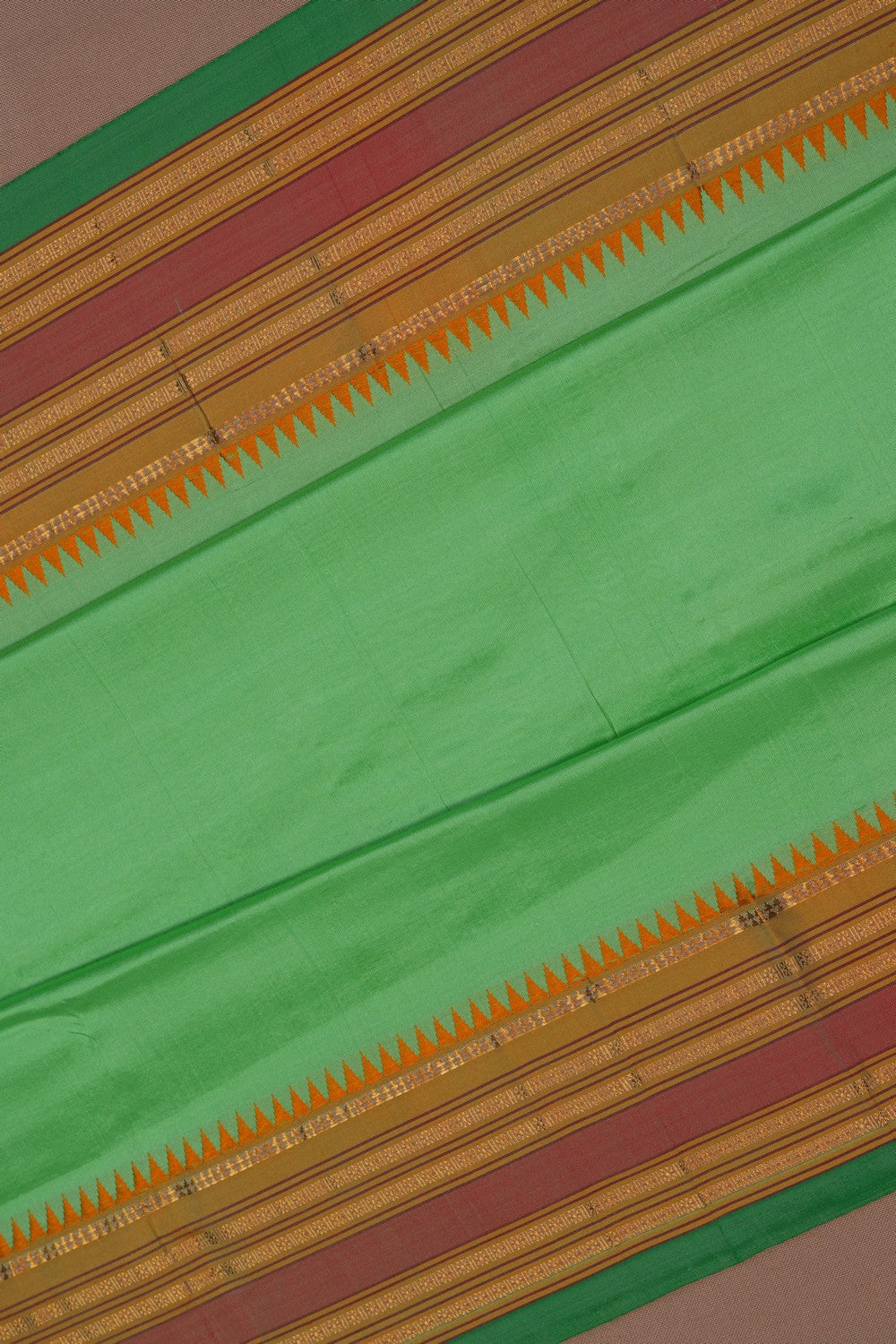Image of Narayanpet Silk Green Saree