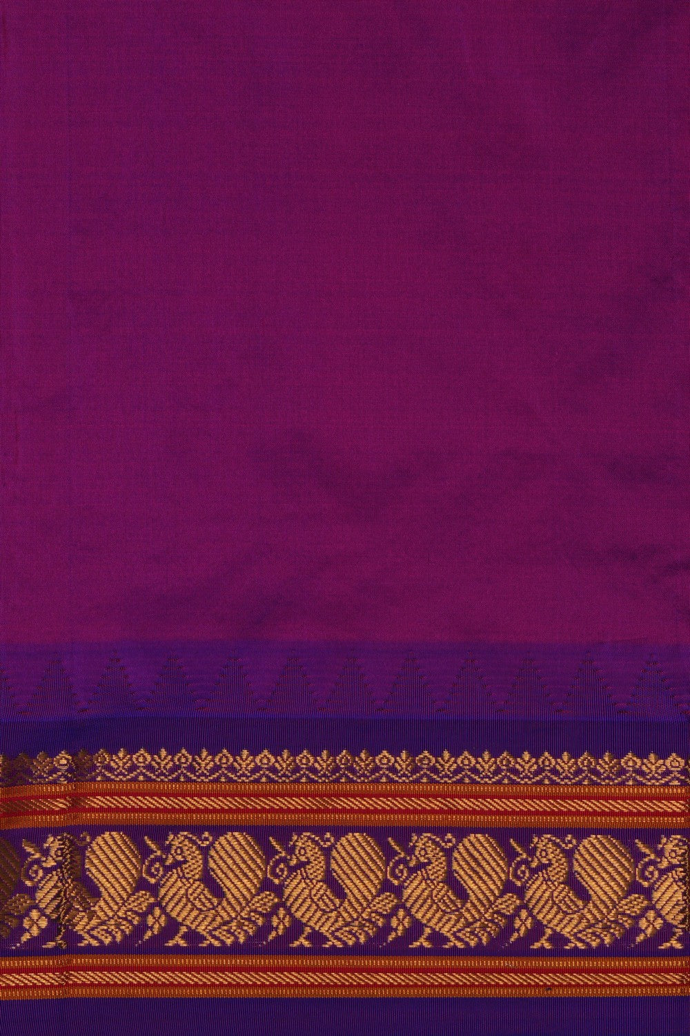 Image of Narayanpet Silk Off-White Saree