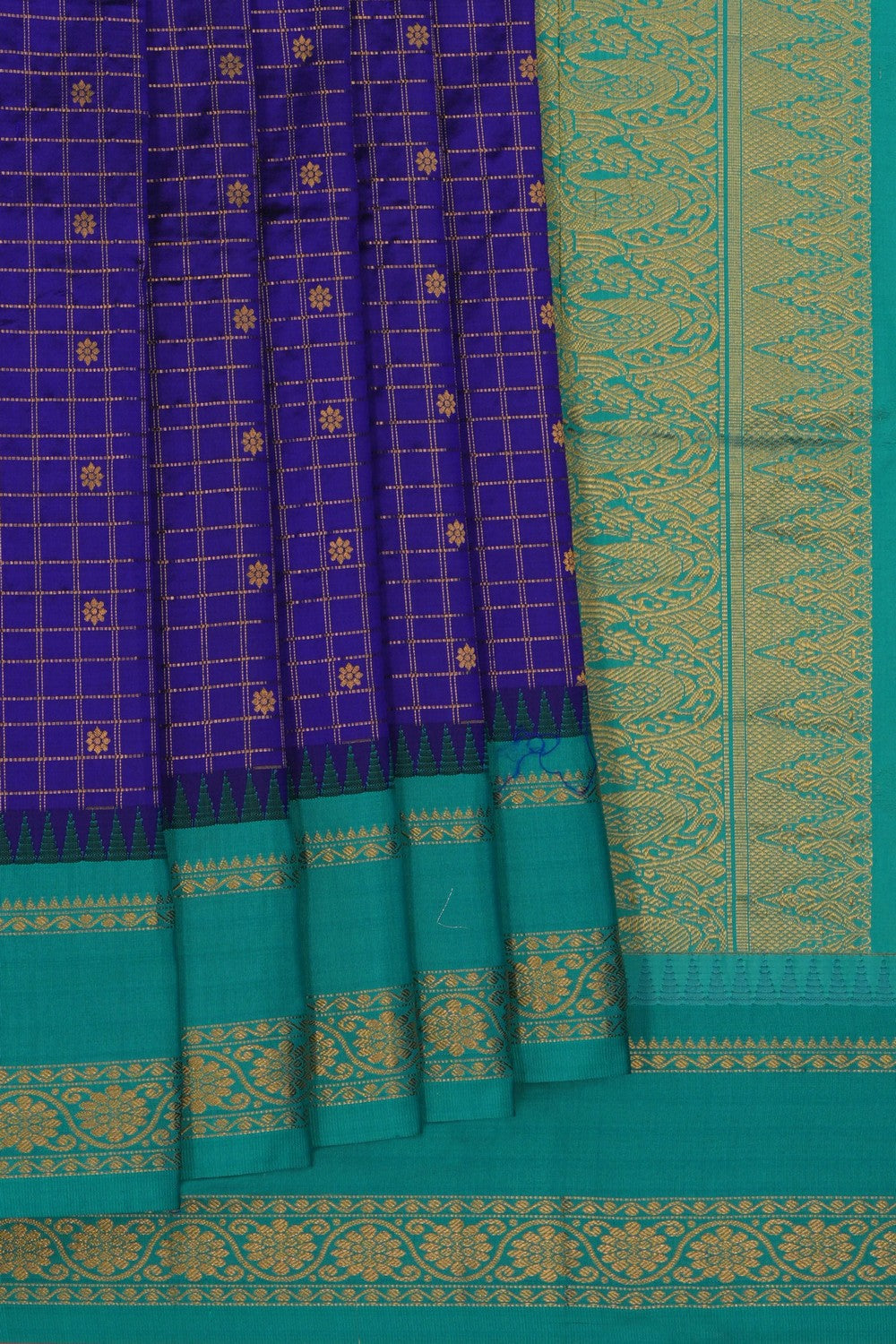 Image of Narayanpet Silk Purple Saree