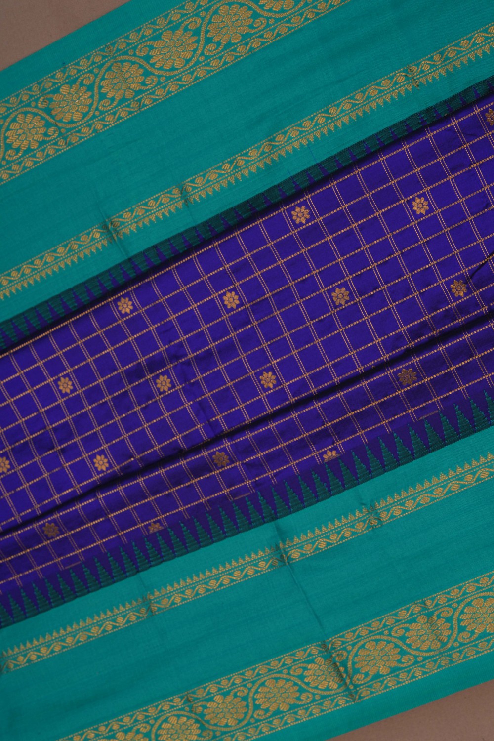 Image of Narayanpet Silk Purple Saree