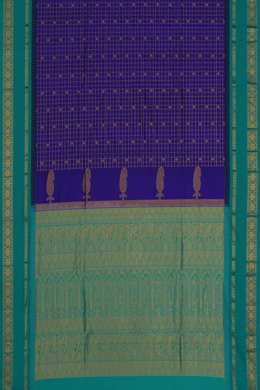 Image of Narayanpet Silk Purple Saree