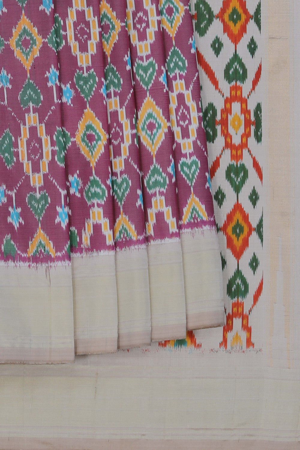 Image of Pochampally Ikat Silk Saree