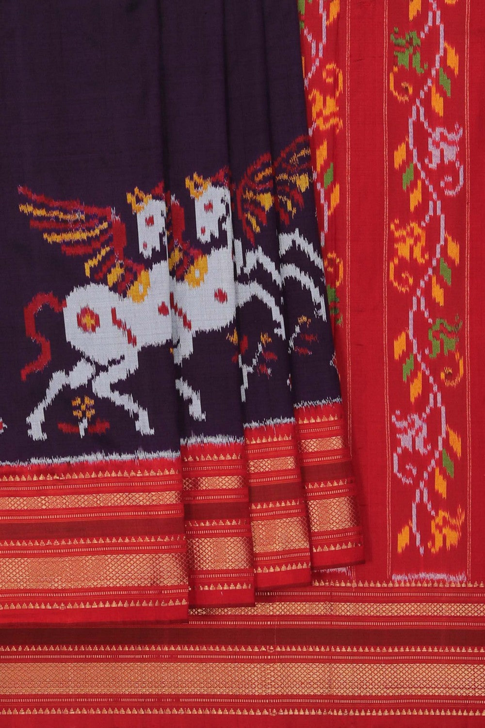 Image of Pochampally Ikat Silk Saree