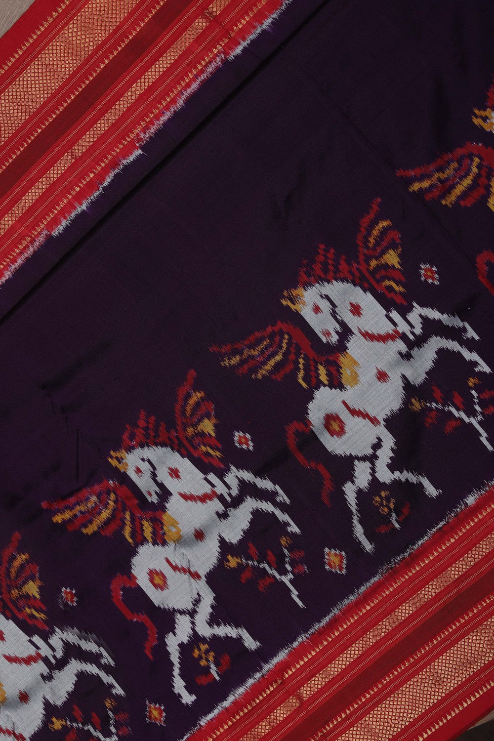 Image of Pochampally Ikat Silk Saree