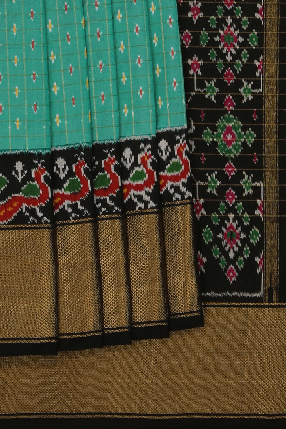 Image of Pochampally Ikat Silk Saree