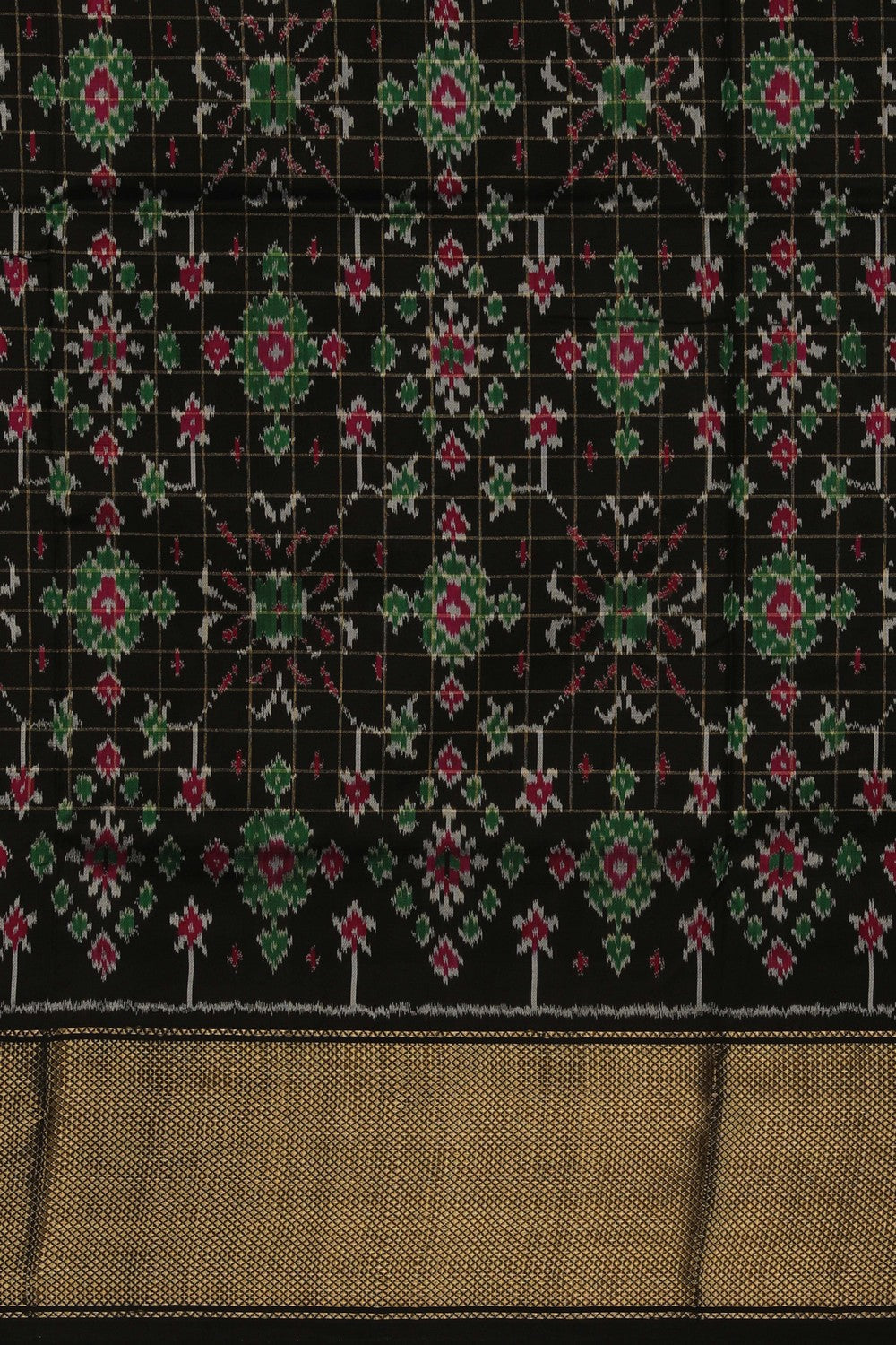 Image of Pochampally Ikat Silk Saree