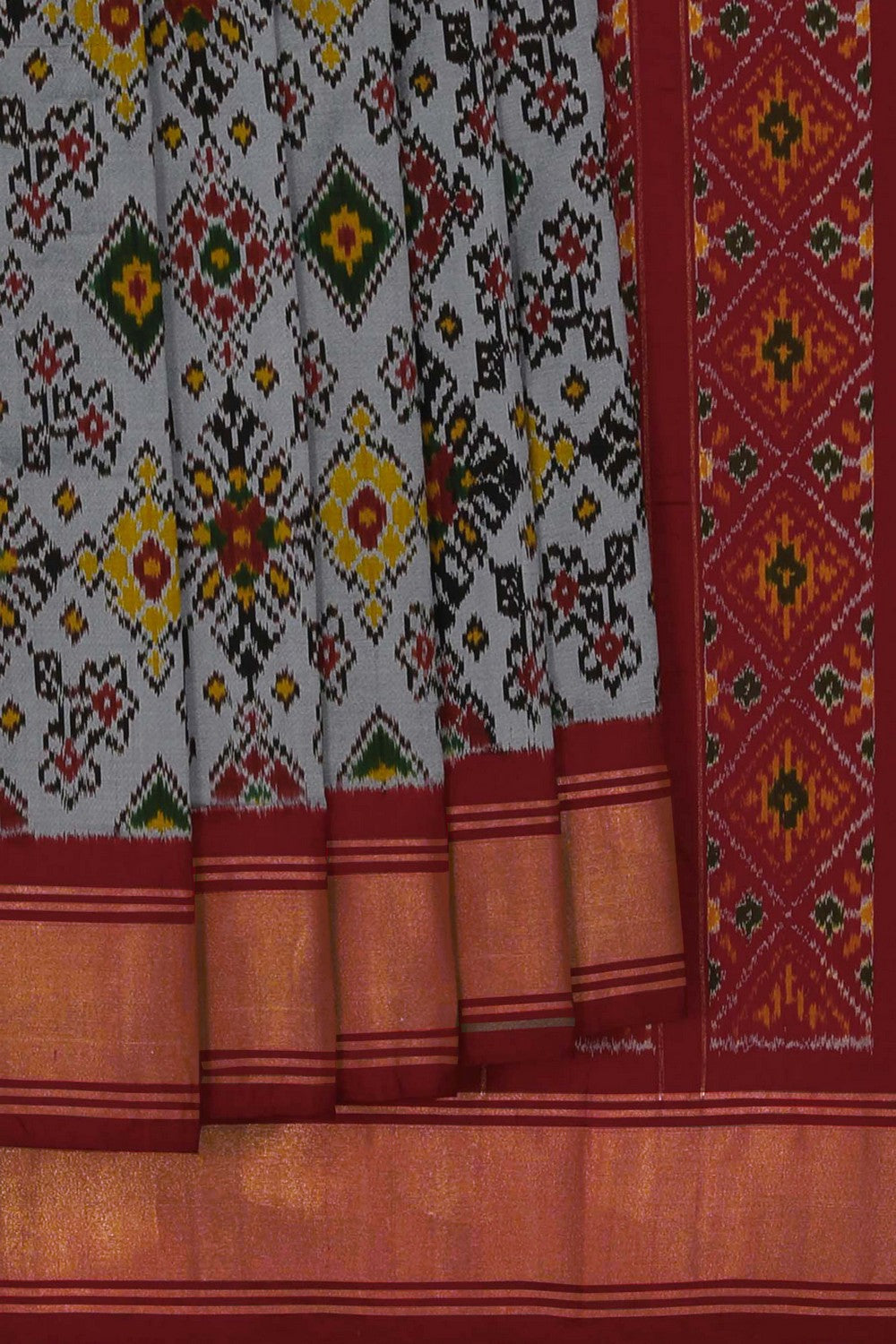 Image of Pochampally Ikat Silk Saree