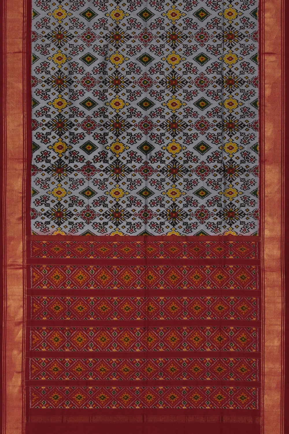 Image of Pochampally Ikat Silk Saree