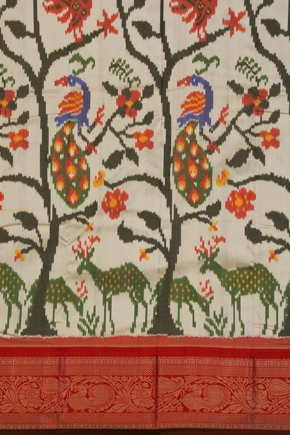 Image of Pochampally Ikat Silk Saree