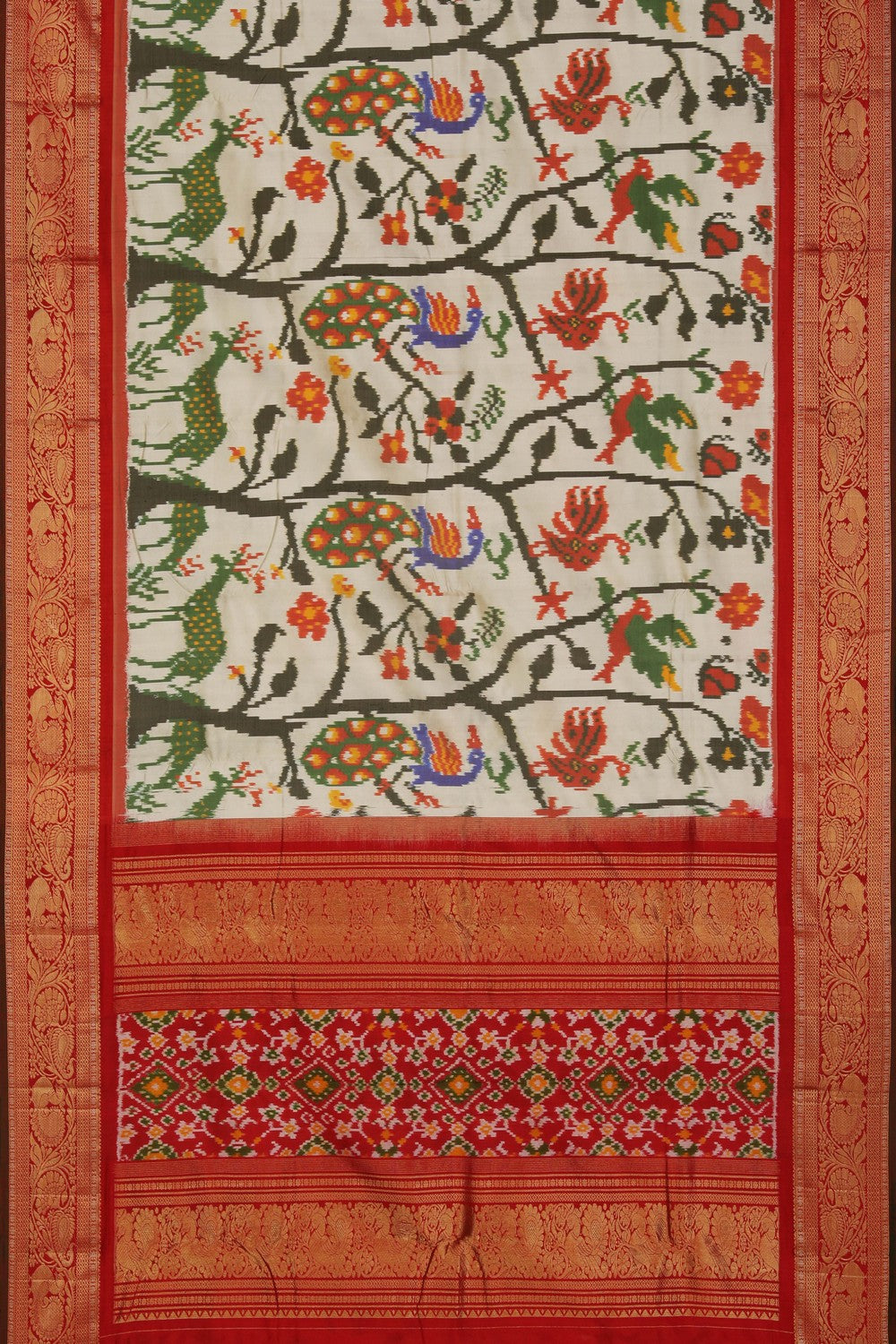 Image of Pochampally Ikat Silk Saree