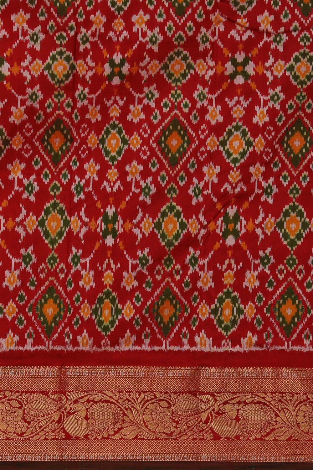 Image of Pochampally Ikat Silk Saree