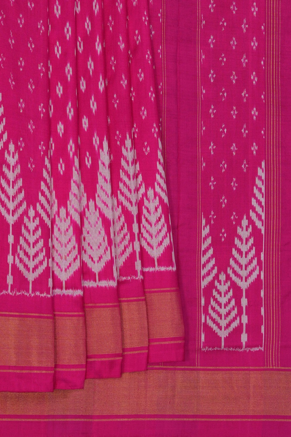 Image of Pochampally Ikat Silk Saree