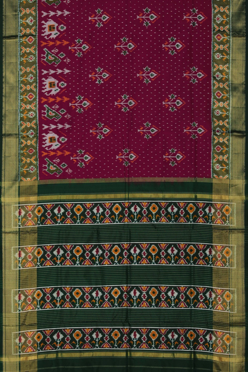 Image of Pochampally Ikat Silk Saree