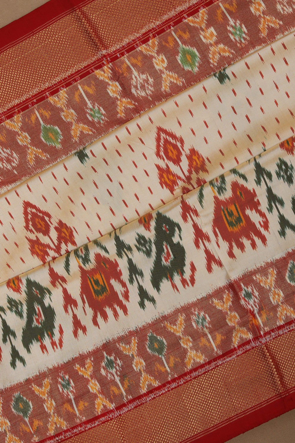 Image of Pochampally Ikat Silk Saree