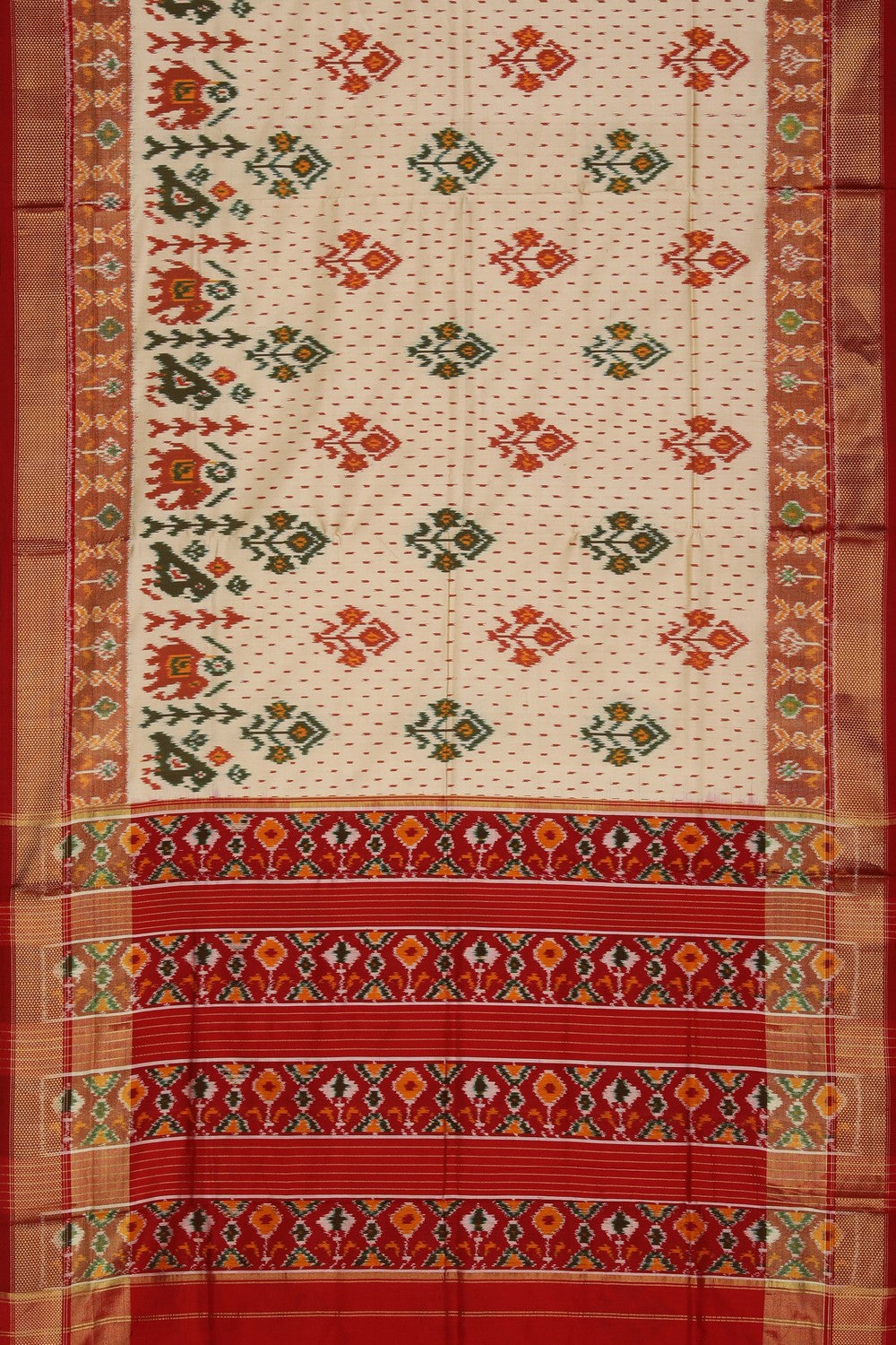 Image of Pochampally Ikat Silk Saree