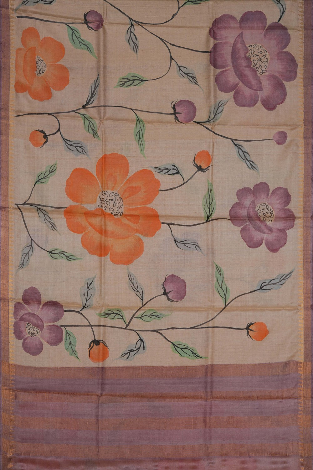 Image of A Beautiful Floral Printed Saree