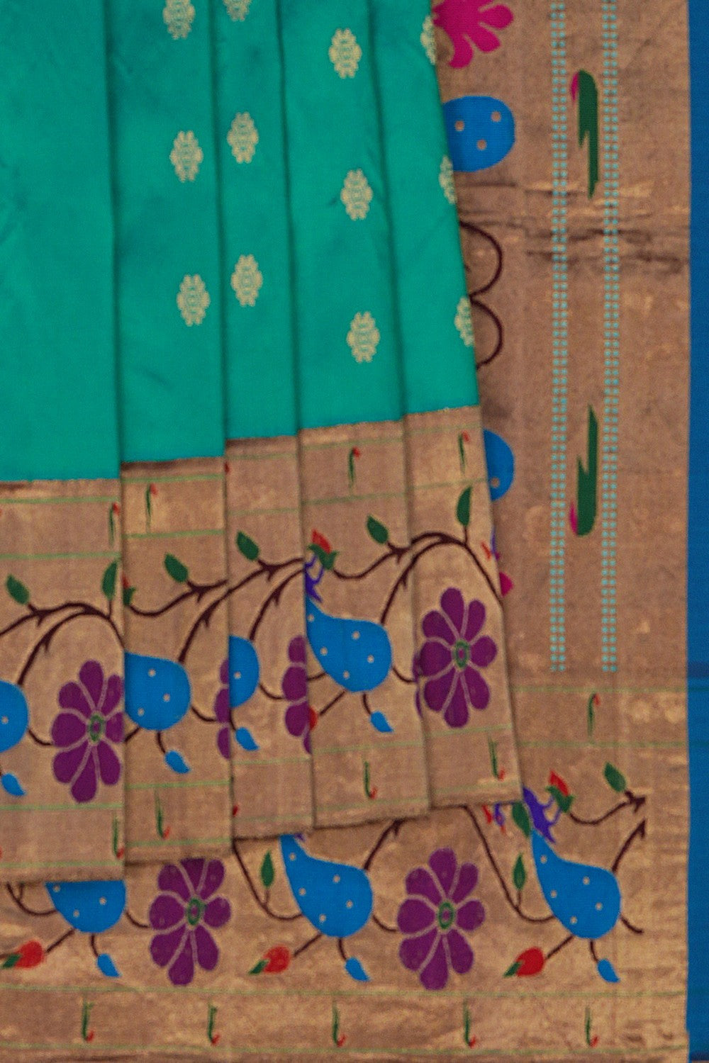 Paithani Sea Green Saree