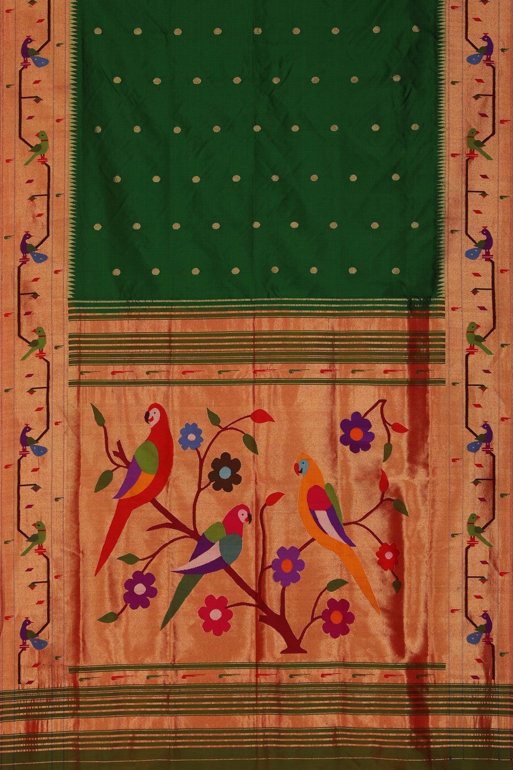 Paithani Green Saree