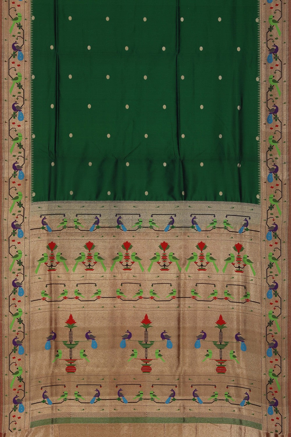 Paithani Green Saree