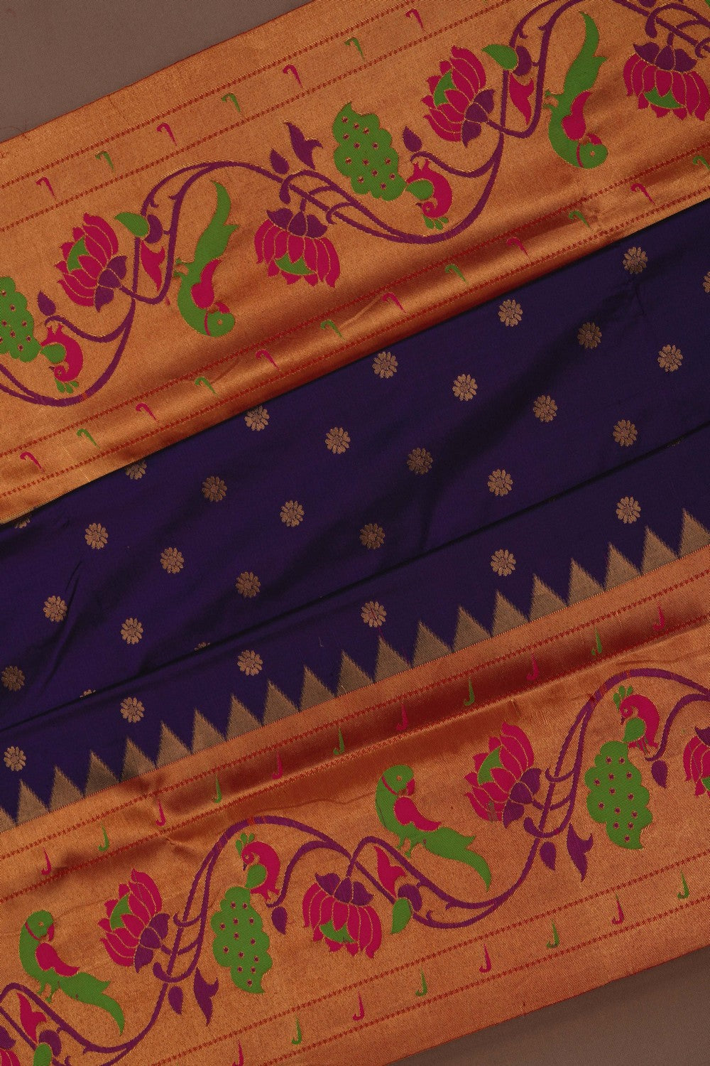 Paithani Purple Saree