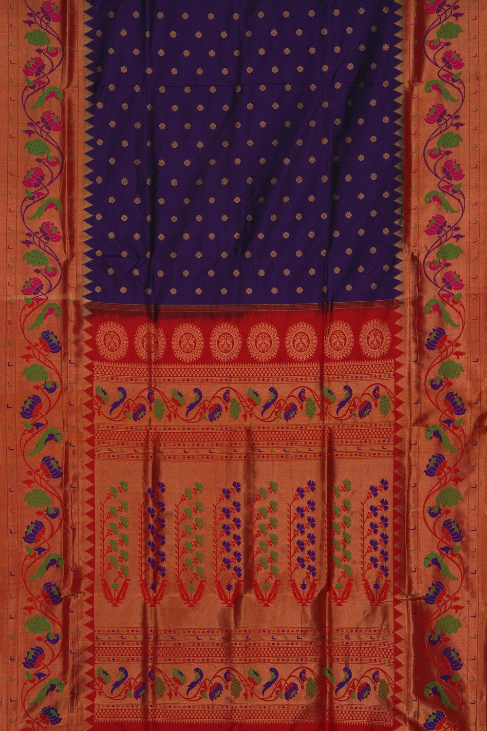 Paithani Purple Saree