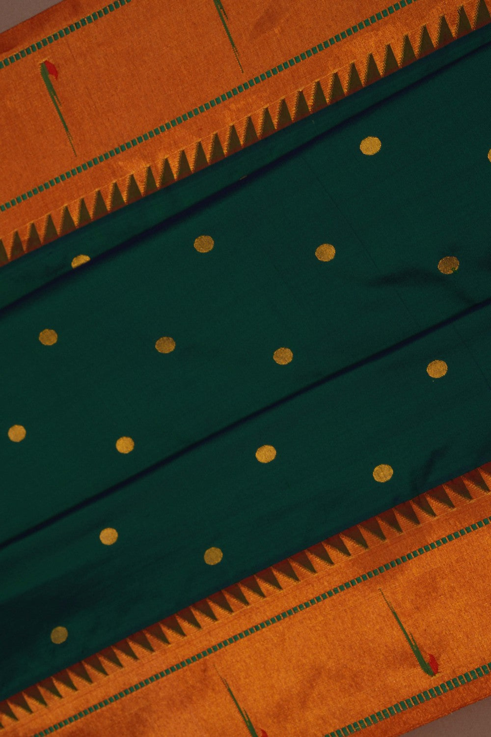 Image of Paithani Peacock-Blue Saree