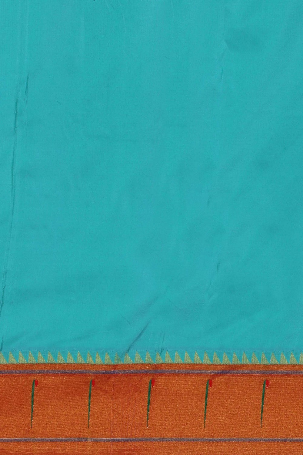 Image of Paithani Sea Blue Saree