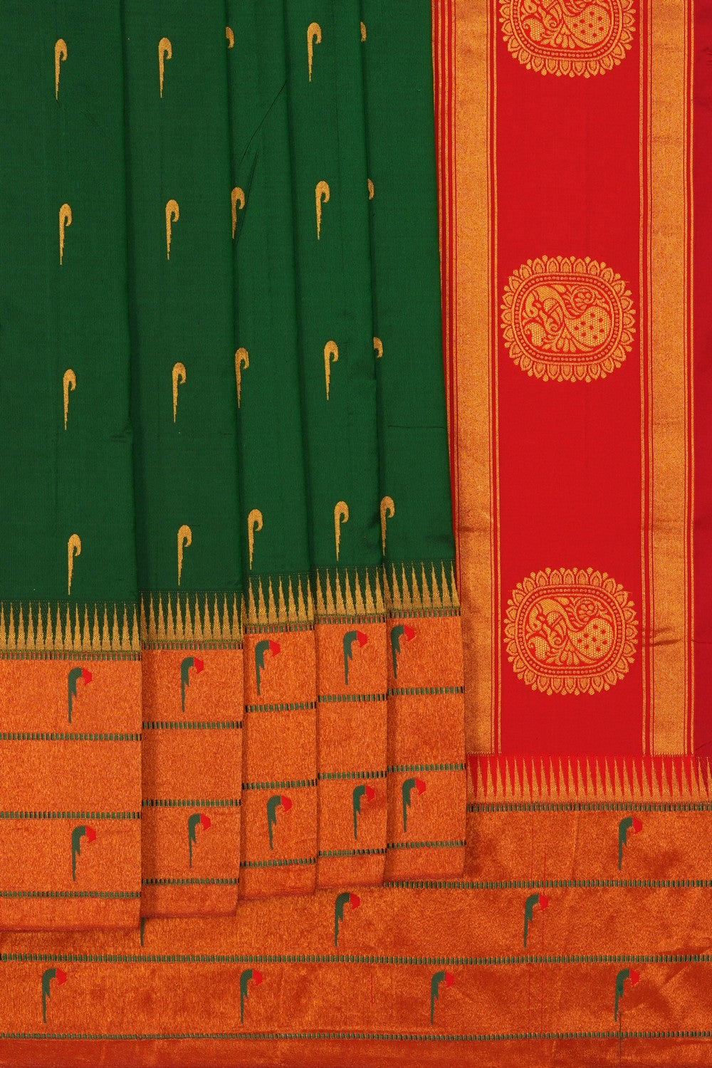 Paithani Green Saree