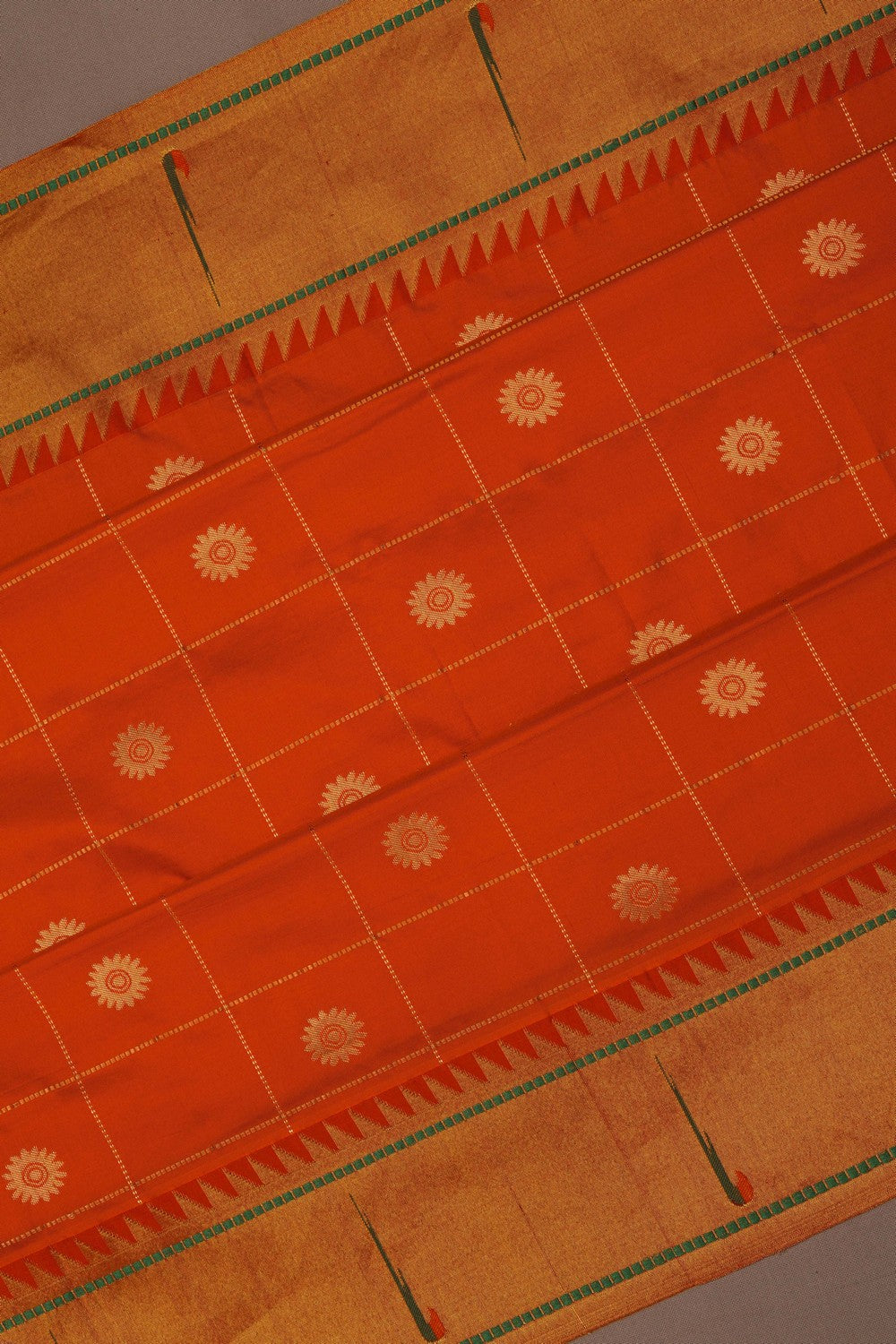 Paithani Orange Saree