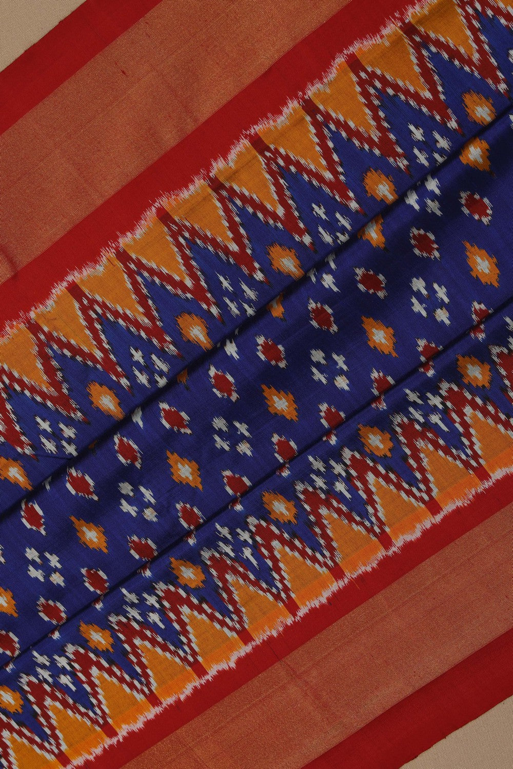 Image of Pochampally Ikat Silk Saree